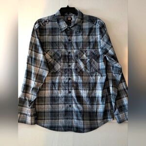 Genuine Dickies Button Up Plaid long sleeve shirt- XXL